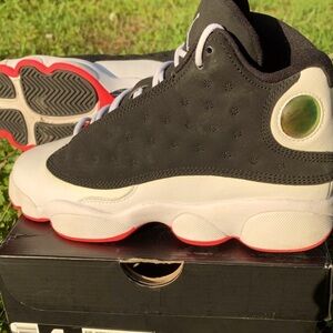 Jordan 13  pink and white and black